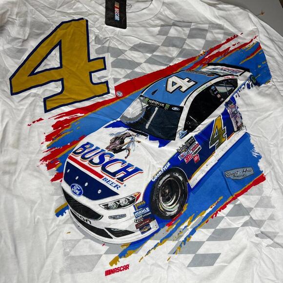 Kevin Harvick #4 Busch Beer NASCAR Stewart-Haas Racing T-Shirt 3XL NWT - Picture 9 of 9